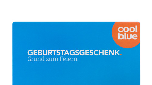 Geschenkgutschein zum Geburtstag 50 Euro Coolblue Vor 1300, da