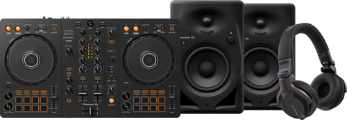 Pioneer DJ DDJ-FLX4 + Pioneer DJ HDJ-CUE1 + Pioneer DJ DM-40-BT Main Image