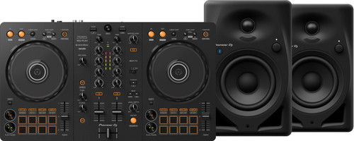 Pioneer DJ DDJ-FLX4 + Pioneer DJ DM-40D-BT Schwarz Main Image