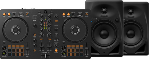 Pioneer DJ DDJ-FLX4 + Pioneer DJ DM-50D-BT Schwarz Main Image