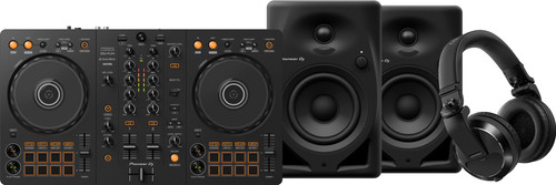 Pioneer DJ DDJ-FLX4 + Pioneer DJ HDJ-X7 Black + Pioneer DJ DM-40D Black Main Image