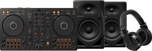 Pioneer DJ DDJ-FLX4 + Pioneer DJ HDJ-X7 Schwarz + Pioneer DJ DM-40D-BT Schwarz Main Image