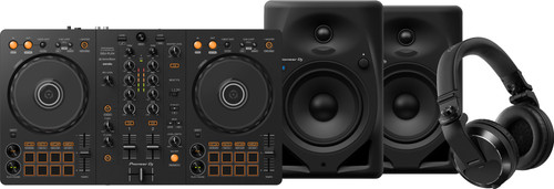 Pioneer DJ DDJ-FLX4 + Pioneer DJ HDJ-X7 Schwarz + Pioneer DJ DM-50D-BT Schwarz Main Image