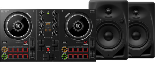 Pioneer DJ DDJ-200 + Pioneer DJ DM-50D-BT Schwarz Main Image