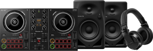 Pioneer DJ DDJ-200 + Pioneer DJ HDJ-X7 Black + Pioneer DJ DM-40D Black Main Image