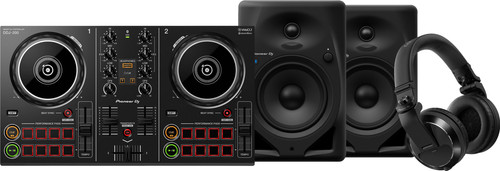 Pioneer DJ DDJ-200 + Pioneer DJ HDJ-X7 Schwarz + Pioneer DJ DM-50D-BT Main Image