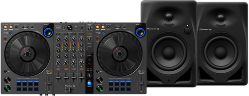 Pioneer DJ DDJ-FLX6 + Pioneer DJ DM-40D Schwarz Main Image