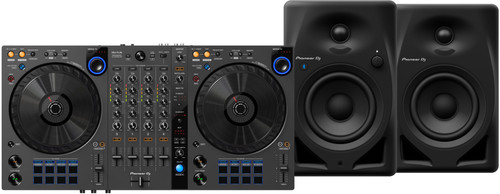 Pioneer DJ DDJ-FLX6 + Pioneer DJ DM-40D-BT Schwarz Main Image