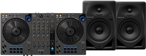 Pioneer DJ DDJ-FLX6-GT + Pioneer DJ DM-50D-BT Schwarz Main Image