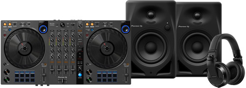 Pioneer DJ DDJ-FLX6 + Pioneer DJ HDJ-X7 Schwarz + Pioneer DJ DM-40D Schwarz Main Image