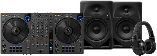 Pioneer DJ DDJ-FLX6 + Pioneer DJ HDJ-X7 Schwarz + Pioneer DJ DM-50D Schwarz Main Image