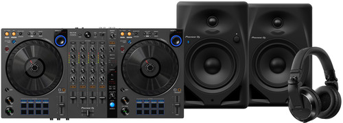 Pioneer DJ DDJ-FLX6 + Pioneer DJ HDJ-X7 Schwarz + Pioneer DJ DM-50D-BT Schwarz Main Image