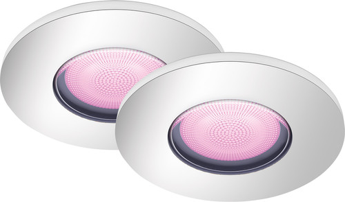 Philips Hue Xamento Recessed Spot Light Bathroom Chrome White and Color 2-pack Main Image