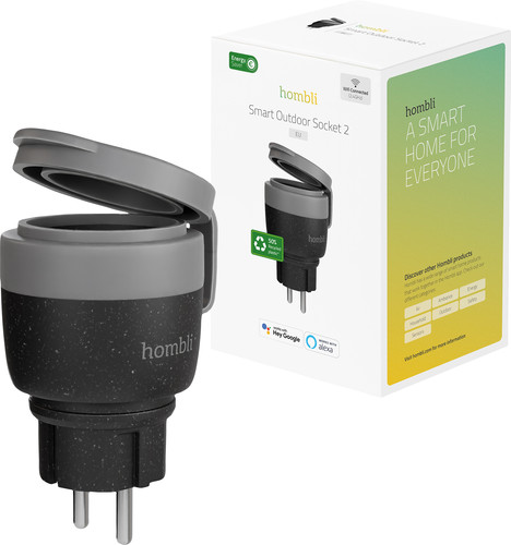 Hombli Smart Plug Outdoor V2 Schwarz Main Image