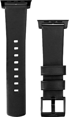 Nomad Apple Watch 44/45/46/49mm Leather Strap Black Main Image