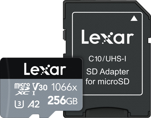 Lexar Professional 1066x SILVER 256GB MicroSDXC 160mb/s Main Image