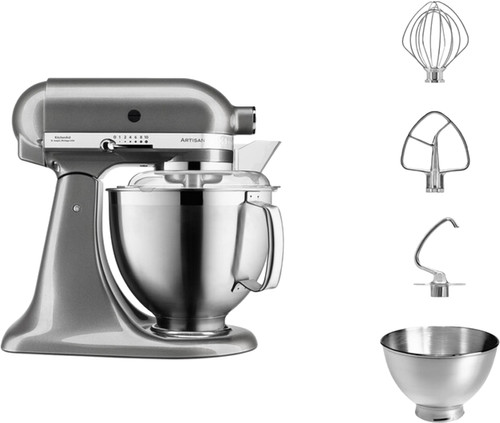 KitchenAid 5KSM185PSEMS Medaillon Silber Main Image