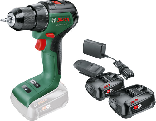 Bosch UniversalDrill 18V-60 + 2,5 Ah Akku (2x) Main Image