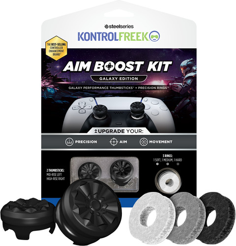 KontrolFreek Galaxy AimBoost Thumbsticks + Precision Rings Schwarz PS5/PS4 Main Image