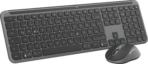 Logitech MK950 Signature Slim Kabellose Tastatur-Maus-Combo QWERTZ Schwarz Main Image