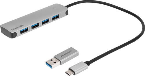 BlueBuilt 4-Port USB-A/C 3.0 Hub Main Image