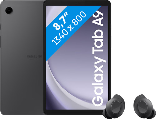 Samsung Galaxy Tab A9 8,7 Zoll 64GB Wi-Fi und 4G Grau + Buds FE Schwarz Main Image