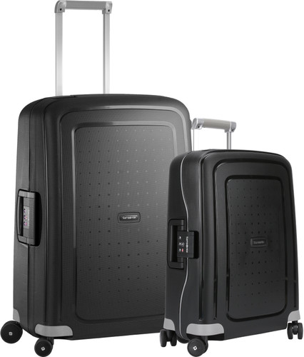 Samsonite S'Cure Spinner 55cm + 69cm Black Suitcase Set Main Image