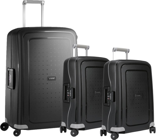 Samsonite S'Cure Spinner 55 + 55 + 75 cm Black Kofferset Main Image