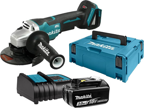 Makita DGA505ZJ + 3,0-Ah-Akku und Ladegerät Main Image