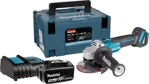 Makita DGA504ZJ + 3,0-Ah-Akku und Ladegerät Main Image