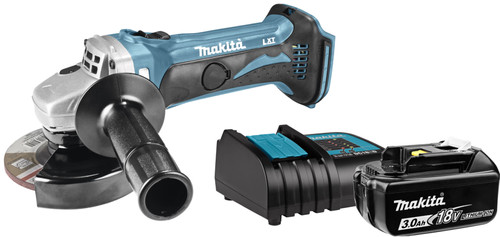 Makita DGA452Z + 3,0-Ah-Akku und Ladegerät Main Image