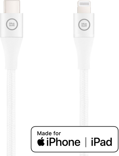 BlueBuilt USB-C-auf-Lightning-Kabel 1,5 m Nylon Weiß Main Image