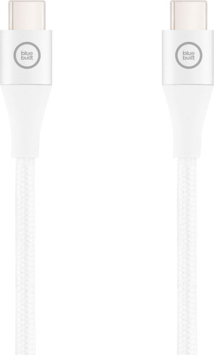 BlueBuilt USB-C to USB-C Cable 1.5m Nylon White Main Image