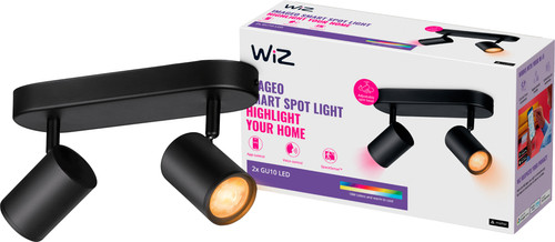 WiZ 2 spot Imageo black - Colored and White light - GU10 Main Image