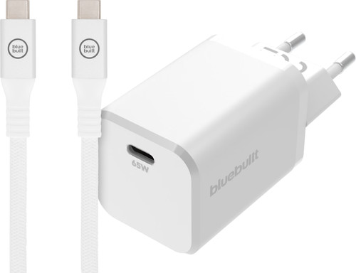 Universalladegerät BlueBuilt Power Delivery 65 W + USB-C-Ladekabel (2 m) Weiß Main Image