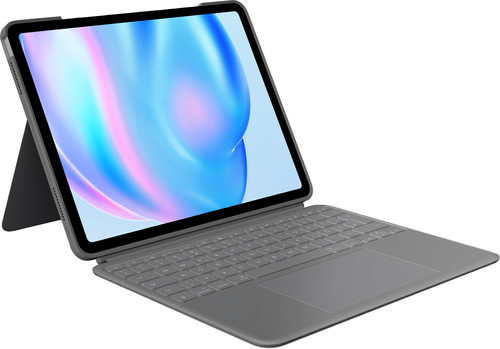 Logitech Combo Touch Apple iPad Air 13 Zoll (2024) Tastaturhülle QWERTZ Grau Main Image