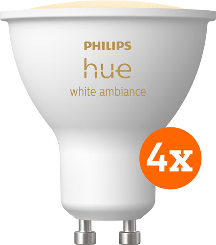 Philips Hue White Ambiance GU10 4er-Pack Main Image