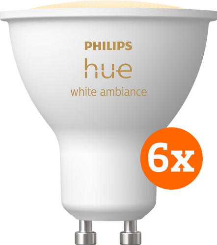 Philips Hue White Ambiance GU10 6er-Pack Main Image