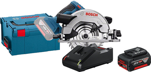 Bosch Professional GKS 18V-57 G + 4,0 Ah GBA-Akku und Schnellladegerät Main Image