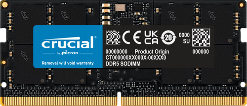 Crucial 8GB DDR5 SODIMM CL40 4.800 MT/s Main Image