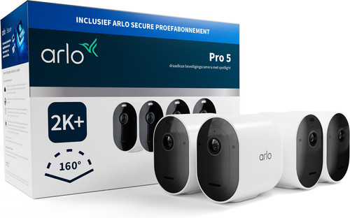 Arlo Pro 5 2K+ Security Camera 4-pack Main Image