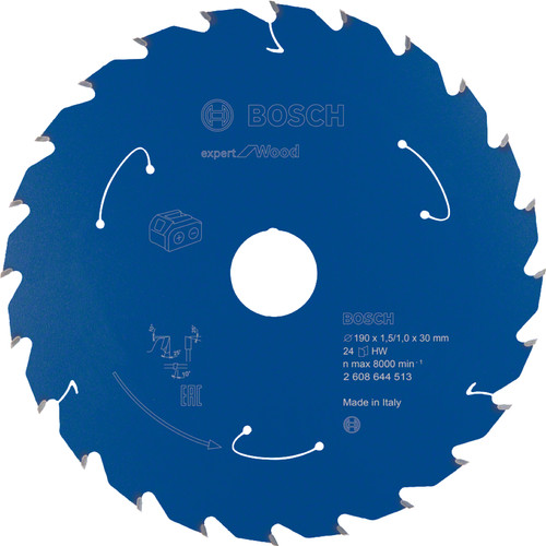 Bosch Circular Saw Blade Cordless Expert for Wood 190x30x1.5/1x24T Main Image