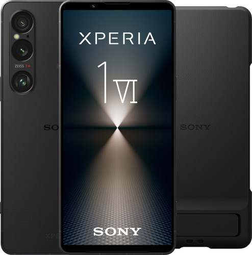 Sony Xperia 1 VI 256GB Schwarz 5G + Sony Backcover Schwarz mit Ständer Main Image