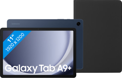 Samsung Galaxy Tab A9 Plus 11 inches 128GB WiFi Blue + BlueBuilt Book Case Black Main Image