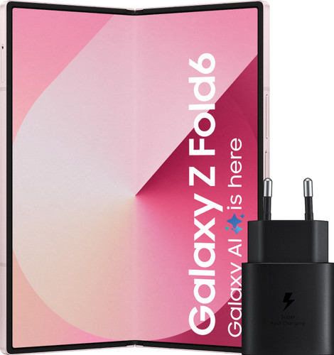 Samsung Galaxy Z Fold6 512GB Rosa 5G + Samsung Ladegerät 25 W Schwarz Main Image