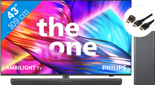 Philips The One 43PUS8909 - Ambilight (2024) + Soundbar + HDMI-Kabel Main Image