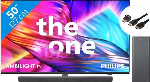 Philips The One 50PUS8909 - Ambilight (2024) + Soundbar + HDMI-Kabel Main Image