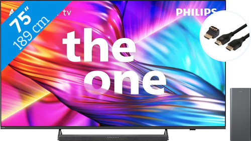 Philips The One 75PUS8909 - Ambilight (2024) + Soundbar + HDMI-Kabel Main Image