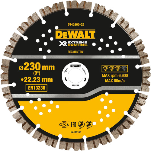 DeWalt Extreme Runtime Diamanttrennscheibe 230 mm/22,2 mm Main Image