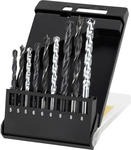 Irwin 9-piece Metal, Concrete, and Wood Drill Bit Set Main Image